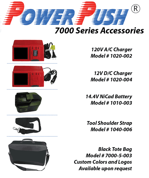 PP-accessories Meritool PowerPush 7000 Accessories, Batteries, Chargers, Straps, and Cases